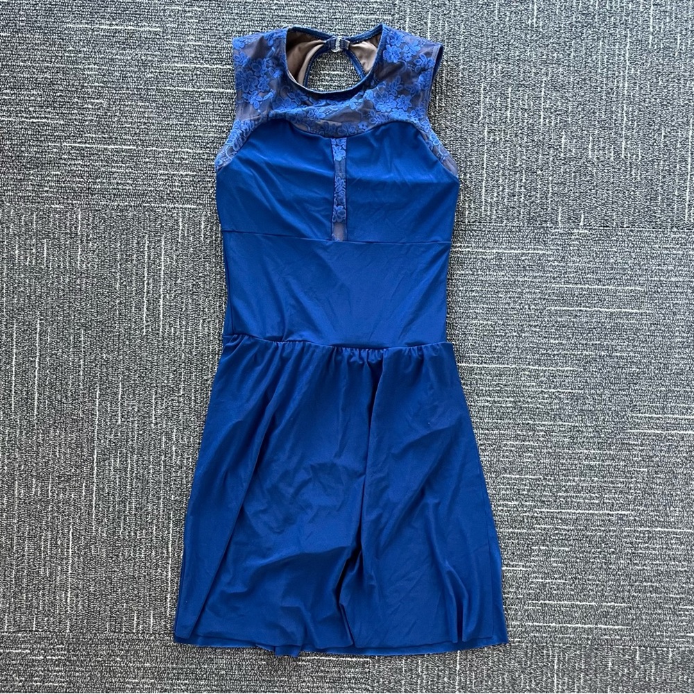 Weissman Blue Lace Dress Dance Costume